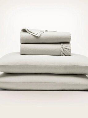 Brand New Boll & Branch MIST KING 100% LINEN Sheet Set. $499